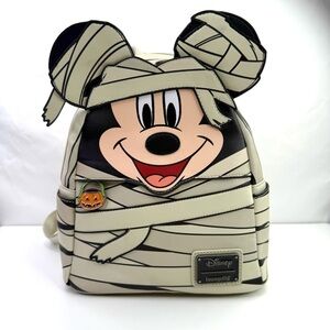 Loungefly Disney Mummy Mickey Mouse Glow In The Dark Backpack